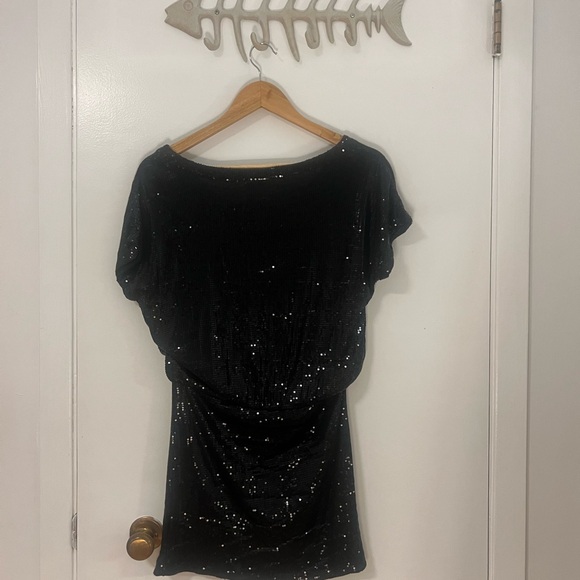 Black Sequin Dress - Picture 4 of 5